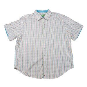 Robert Graham 2XL Short Sleeve Button Down Golf Work